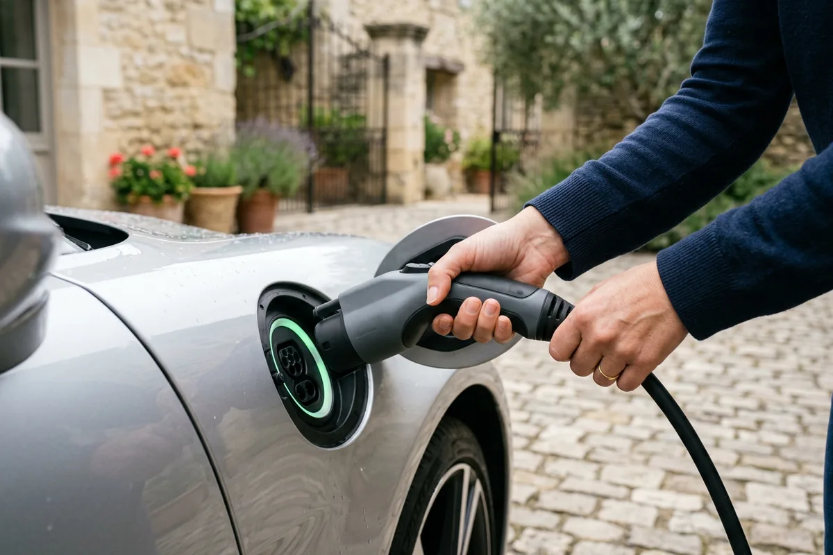 Branchement sécurisé sur une wallbox pour véhicule électrique à domicile à Challans